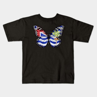 Biot Flag  Butterfly - Gift for Biot From British Indian Ocean Territory Kids T-Shirt